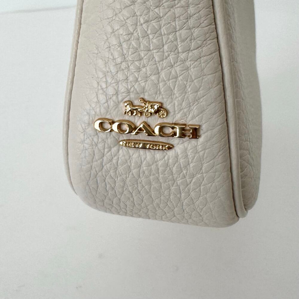 Coach x Peanuts Nolita 19 Leather Mini Shoulder Bag Gold/Chalk Multi CBM76 - Picture 14 of 16